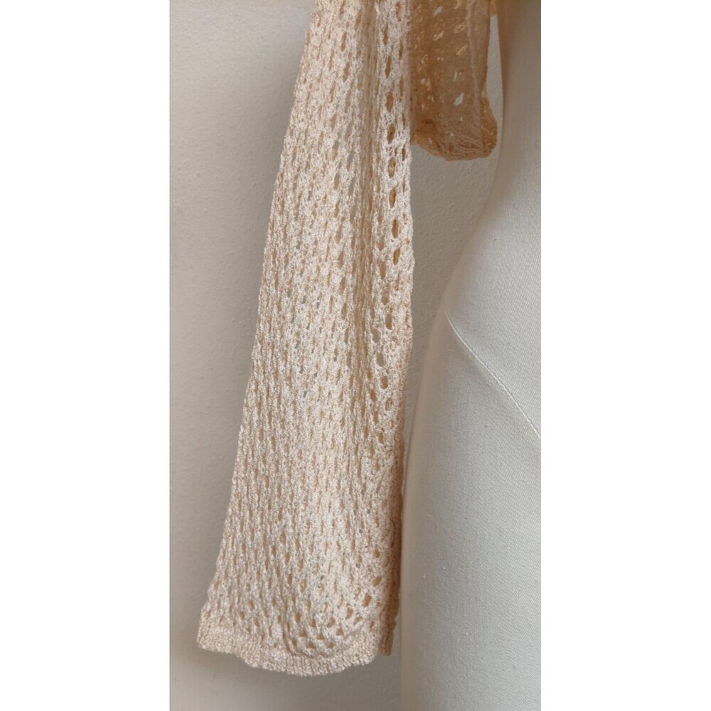 NEW Women's ALTAR'd STATE Cropped Crocheted Long Sleeve Top Small $49.95 - Picture 4 of 10